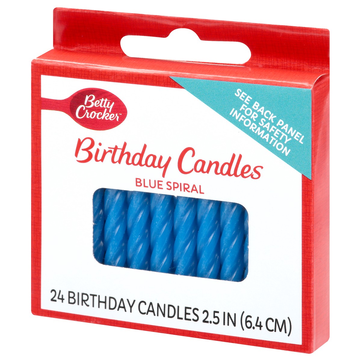 slide 4 of 9, Betty Crocker Blue Spiral Birthday Candles 24 ea, 24 ct