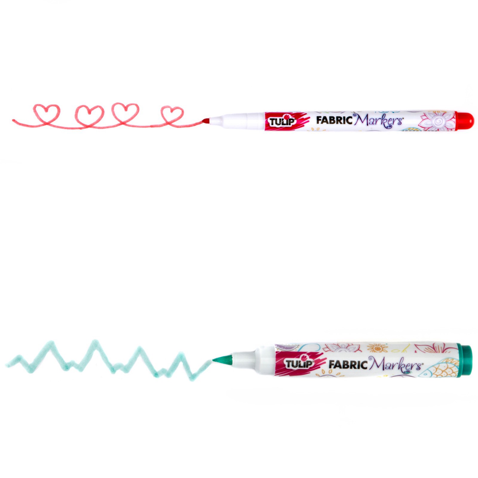 slide 8 of 8, Tulip Ultimate Fabric Markers Rainbow, 24 Pack, 24 ct