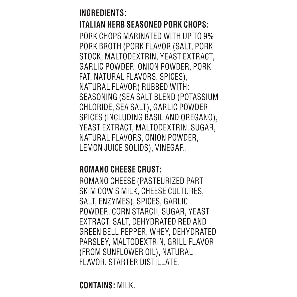 slide 2 of 7, TASTE MAKERS Italian Herb Pork Chops with Aged Romano Crust, 481.94 g