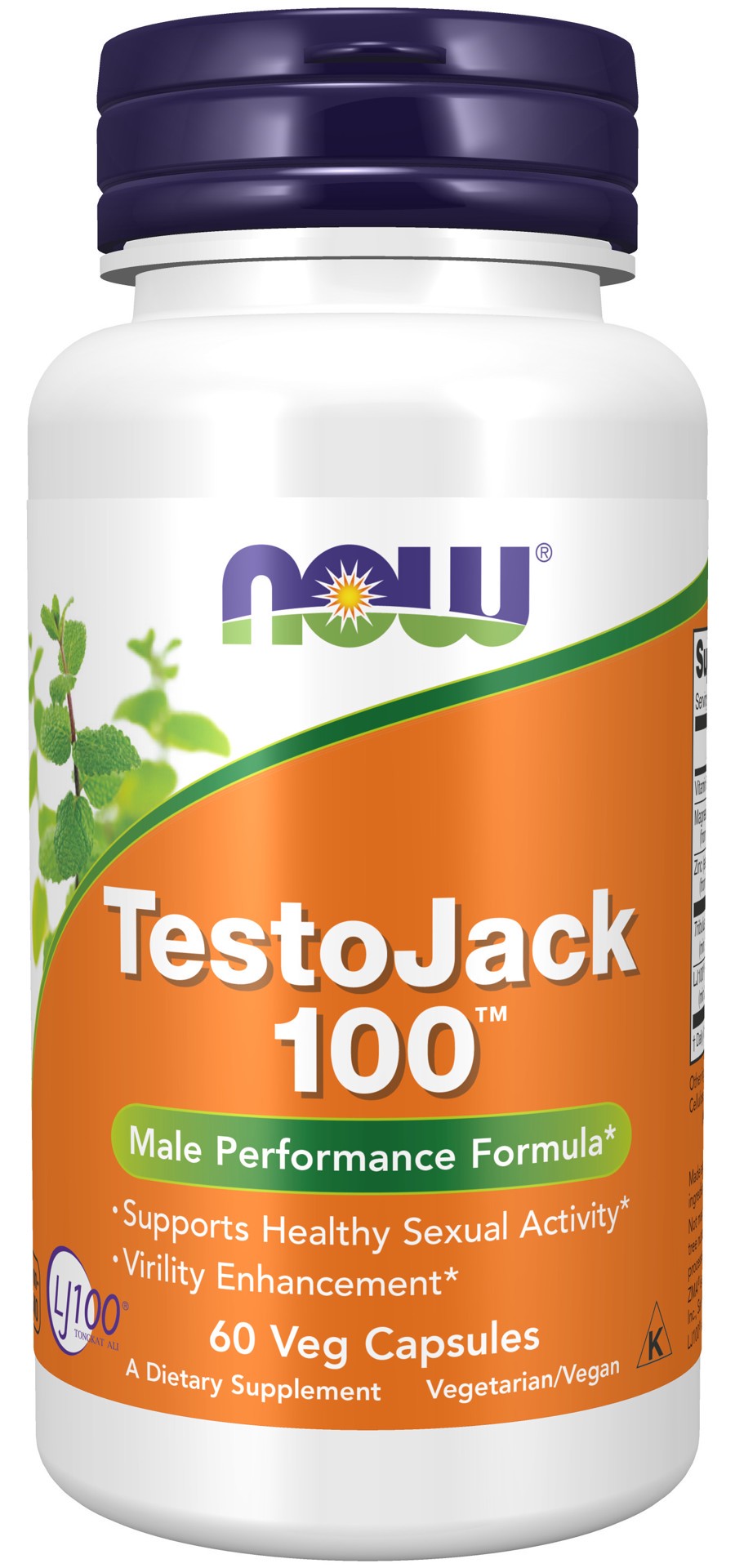 slide 1 of 4, NOW Supplements TestoJack 100™ - 60 Veg Capsules, 60 ct