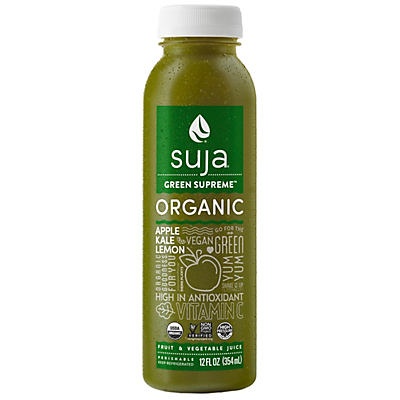 slide 1 of 1, Suja Organic Green Supreme Fruit & Vegetable Juice, 12 fl oz