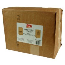 slide 1 of 1, GFS 20# Brown Paper Bags, 500 ct