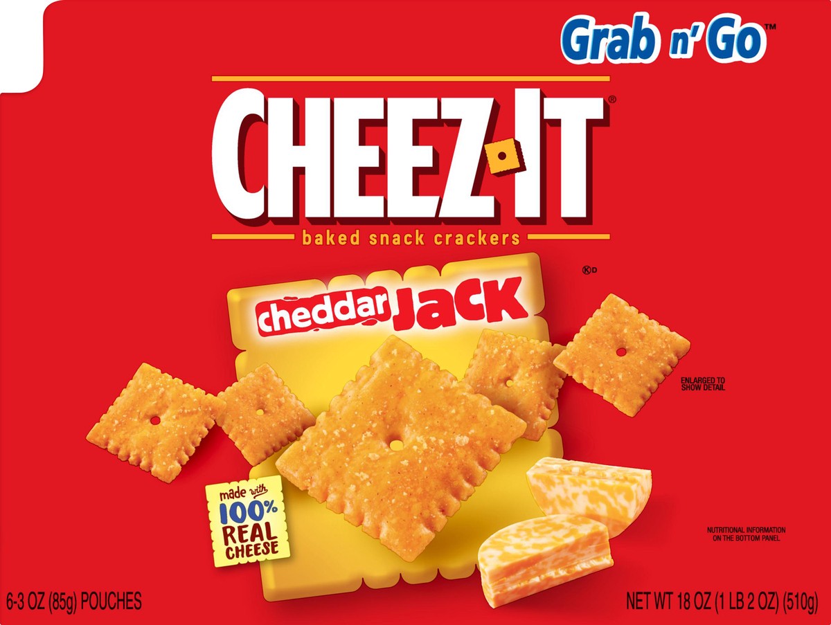 slide 3 of 7, Cheez-It Cheddar Jack - 3 oz, 3 oz