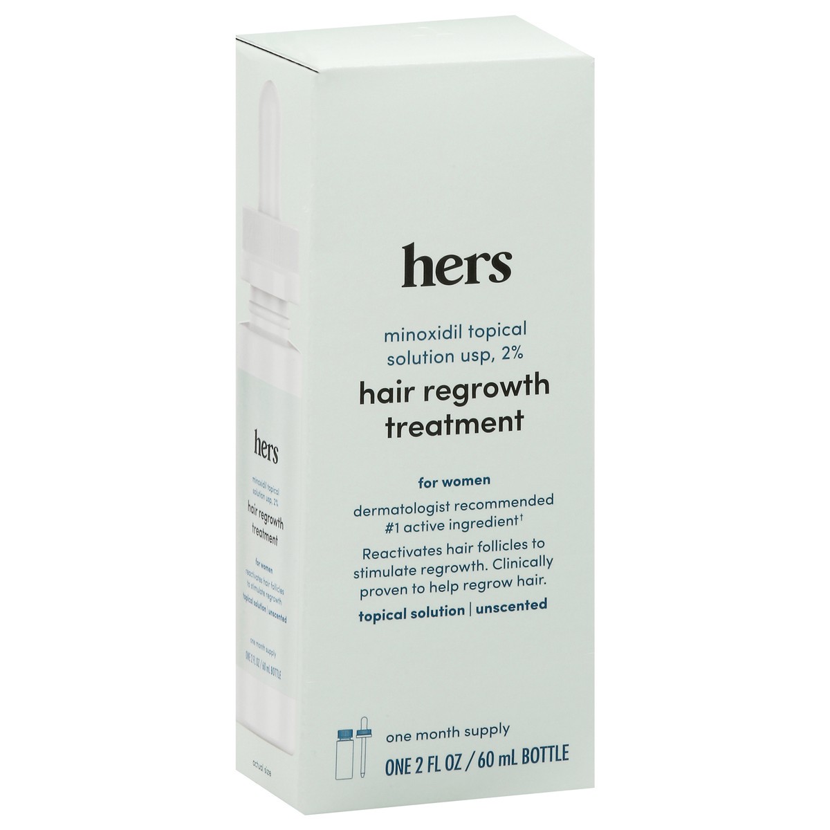 slide 2 of 9, Hers Unscented Hair Regrowth Treatment For Women 2 fl oz, 2 fl oz