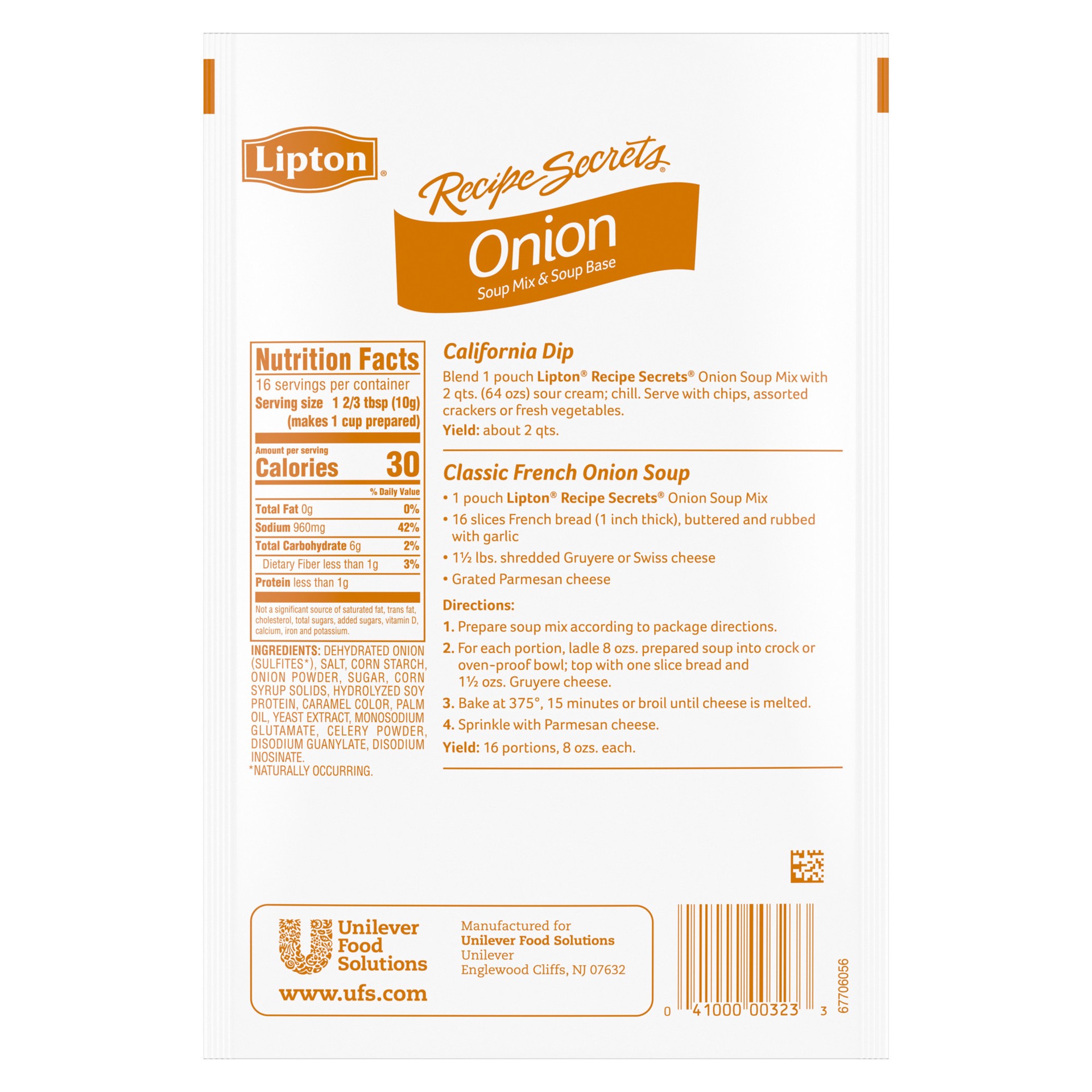 slide 3 of 4, Lipton SOUPS ONION SOUP MIX- 5.7 oz, 5.7 oz