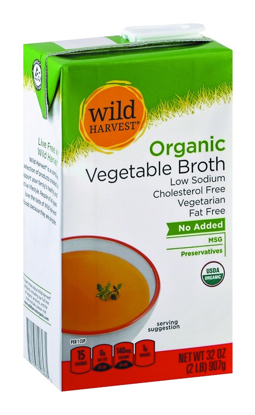 Wild Harvest Organic Low Sodium Vegetable Broth 32 oz Shipt