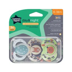 Tommee Tippee Day & Night 6-18 m Pacifiers 1 Each