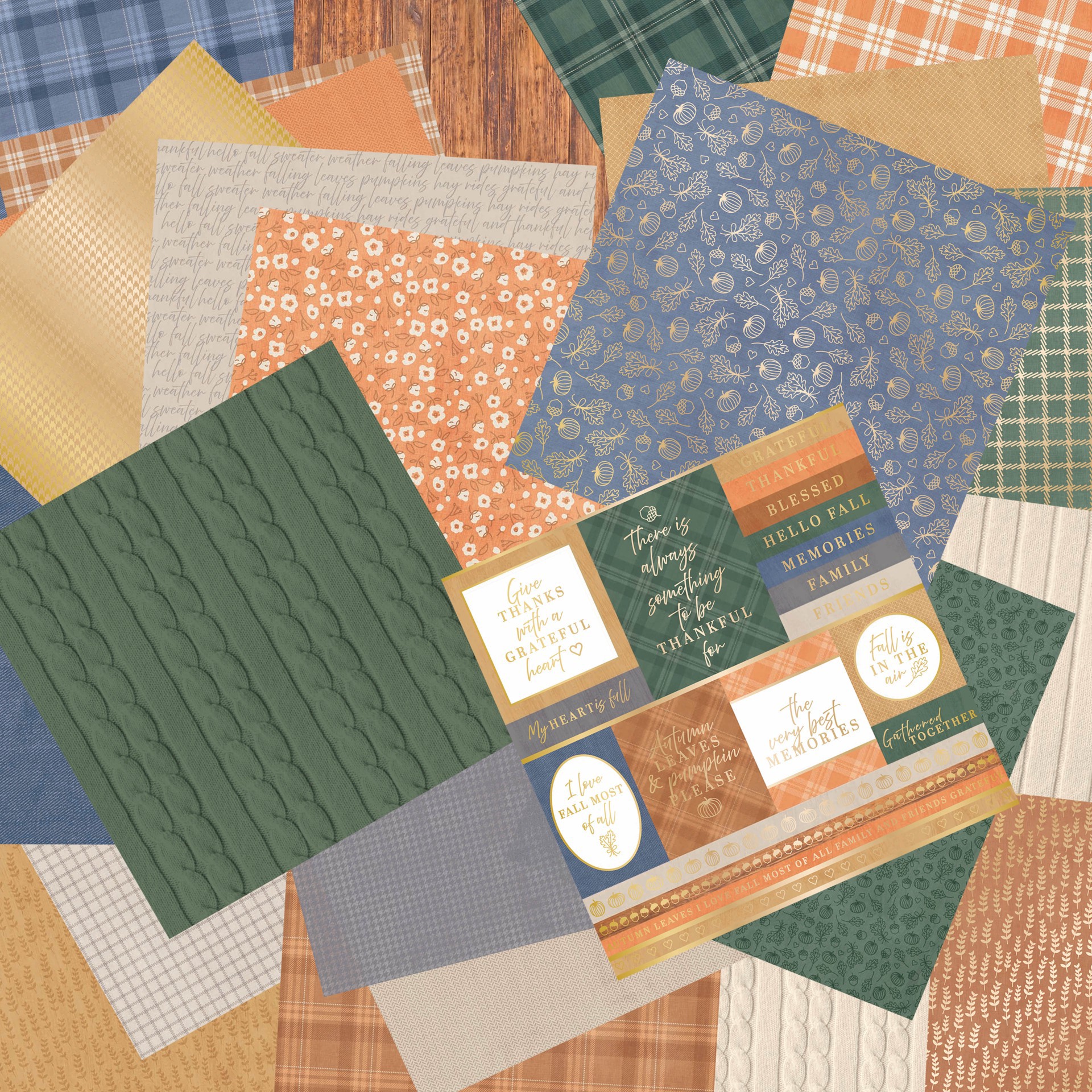 slide 3 of 3, Craft Smith 12" X 12" Grove & Gather Paper Pad, 12 in x 12 in