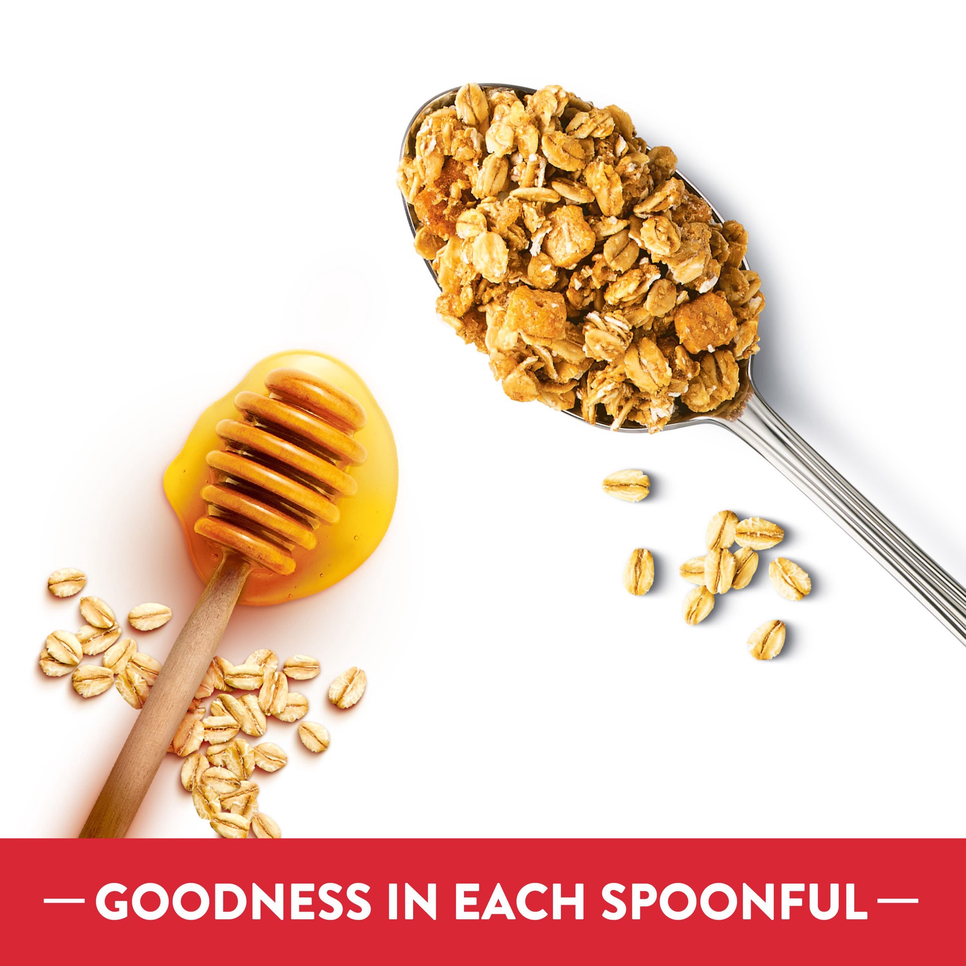 slide 4 of 5, Special K Granola Cereal, Fiber, Whole Grain Cereal, Touch of Honey, 11.3oz Bag, 1 Bag, 11.3 oz