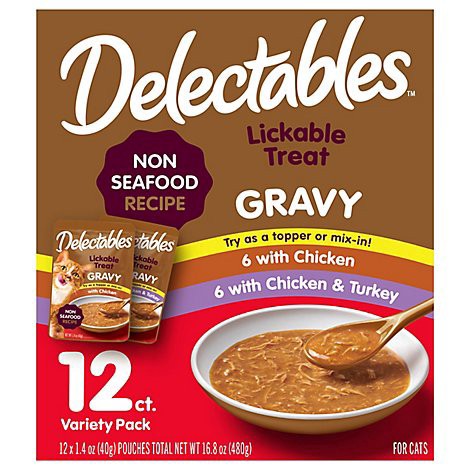 slide 1 of 1, Delectables Lickable Gravy Vp - 12 Count, 12 ct