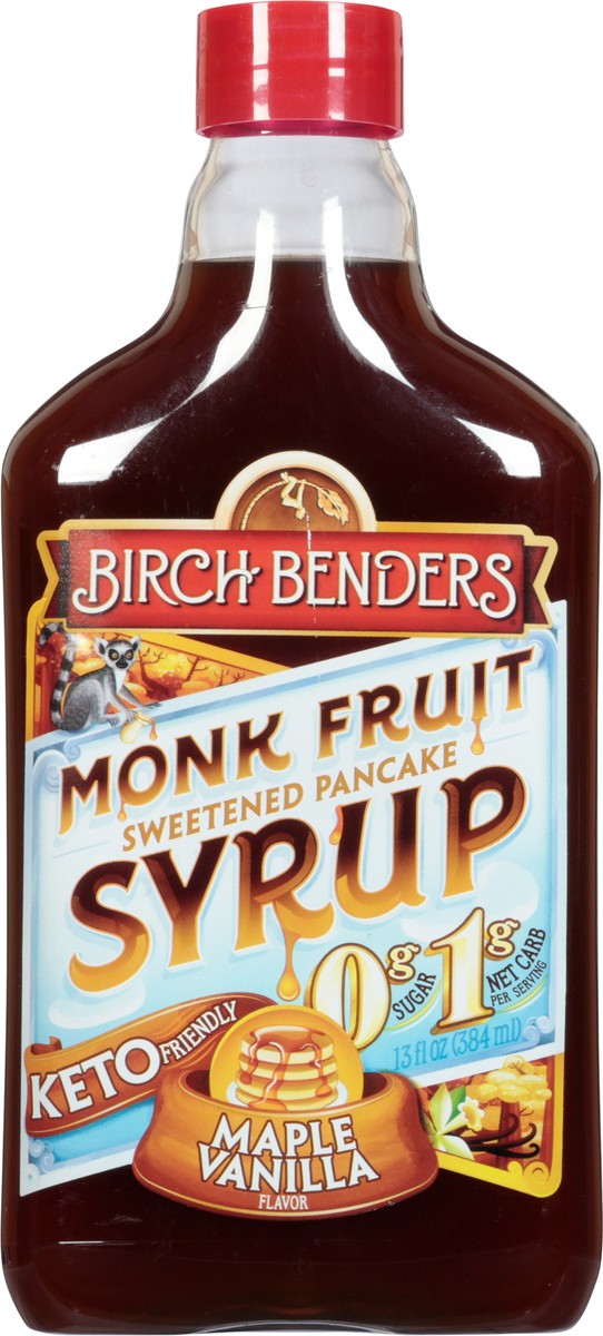 slide 1 of 2, Birch Benders Monk Fruit Sweetened Pancake Maple Vanilla Flavor Syrup 13 fl oz, 13 oz