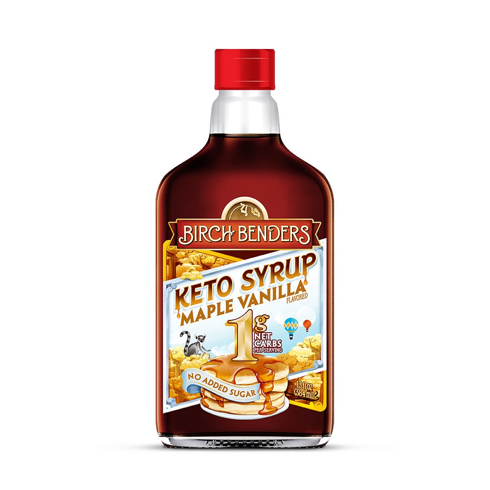 slide 1 of 2, Birch Benders Maple Vanilla Keto Syrup, 13oz, 13 oz