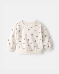 Carter's Baby Boy Soccer French Terry Pullover Sweatshirt - Cream, 18M