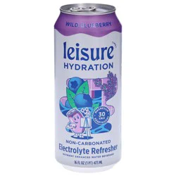 Leisure Hydration Non-Carbonated Wild Blueberry Electrolyte Refresher 16 fl oz