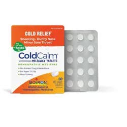 Boiron ColdCalm Homeopathic Medicine Quick-Dissolving Tablets, 60 Tablets