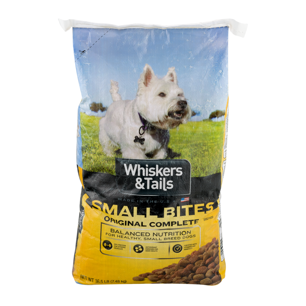 slide 1 of 1, Whiskers & Tails Original Complete Small Bites Dog Food, 16.5 lb