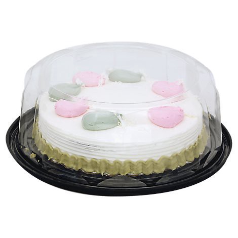 slide 1 of 1, Bakery Cake White 1 Layer White Iced Holiday - Each, 1 ct