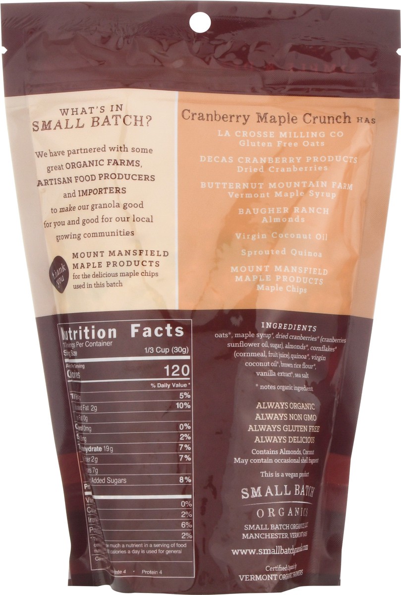 slide 11 of 12, Small Batch Organics Cranberry Maple Crunch Granola 12 oz, 12 oz