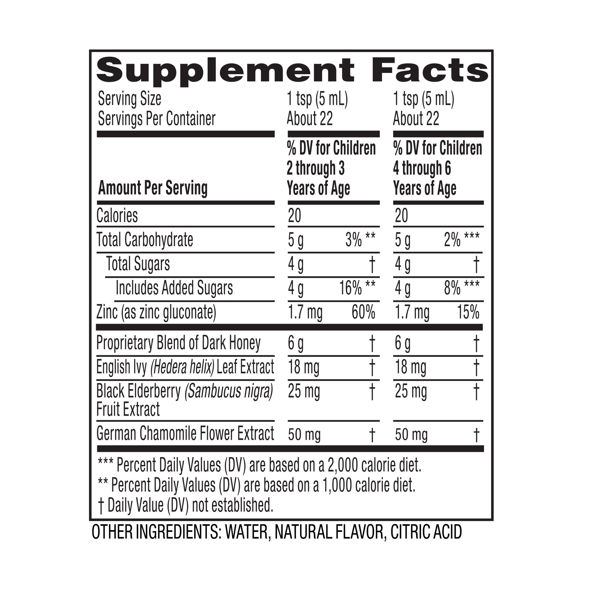 slide 4 of 5, Zarbee's Naturals Zarbee’s Kids Cough + Mucus Nighttime with Honey, Ivy Leaf, Zinc & Elderberry, Mixed Berry, 4FL Oz, 4 fl oz