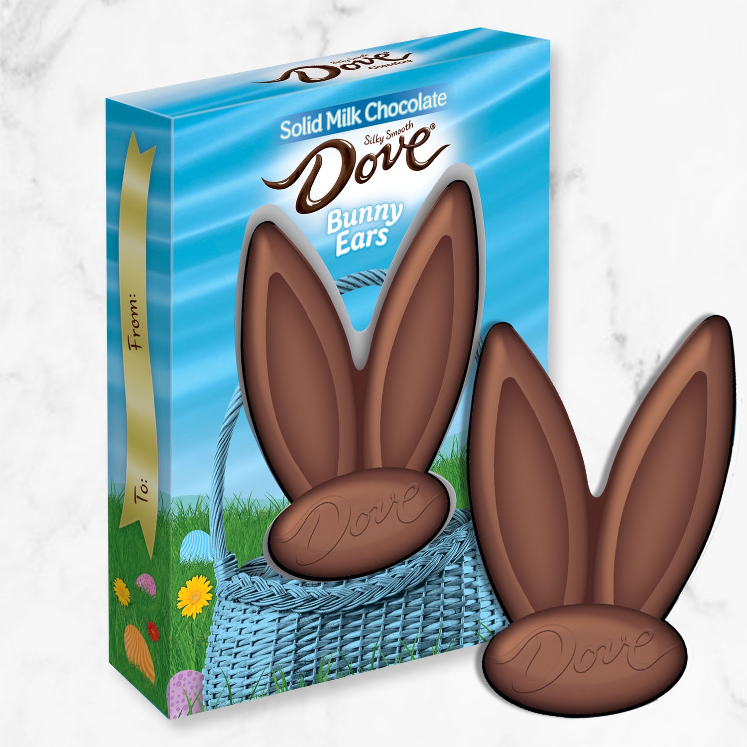 slide 6 of 8, DOVE Milk Chocolate Bunny Ears Easter Candy, 1.5 oz, 1.5 oz