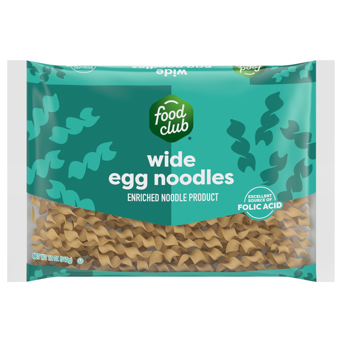 slide 1 of 11, Food Club Wide Egg Noodles 12 oz, 12 oz