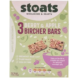 Stoats Berry & Apple Bircher Bars - 3 Pack