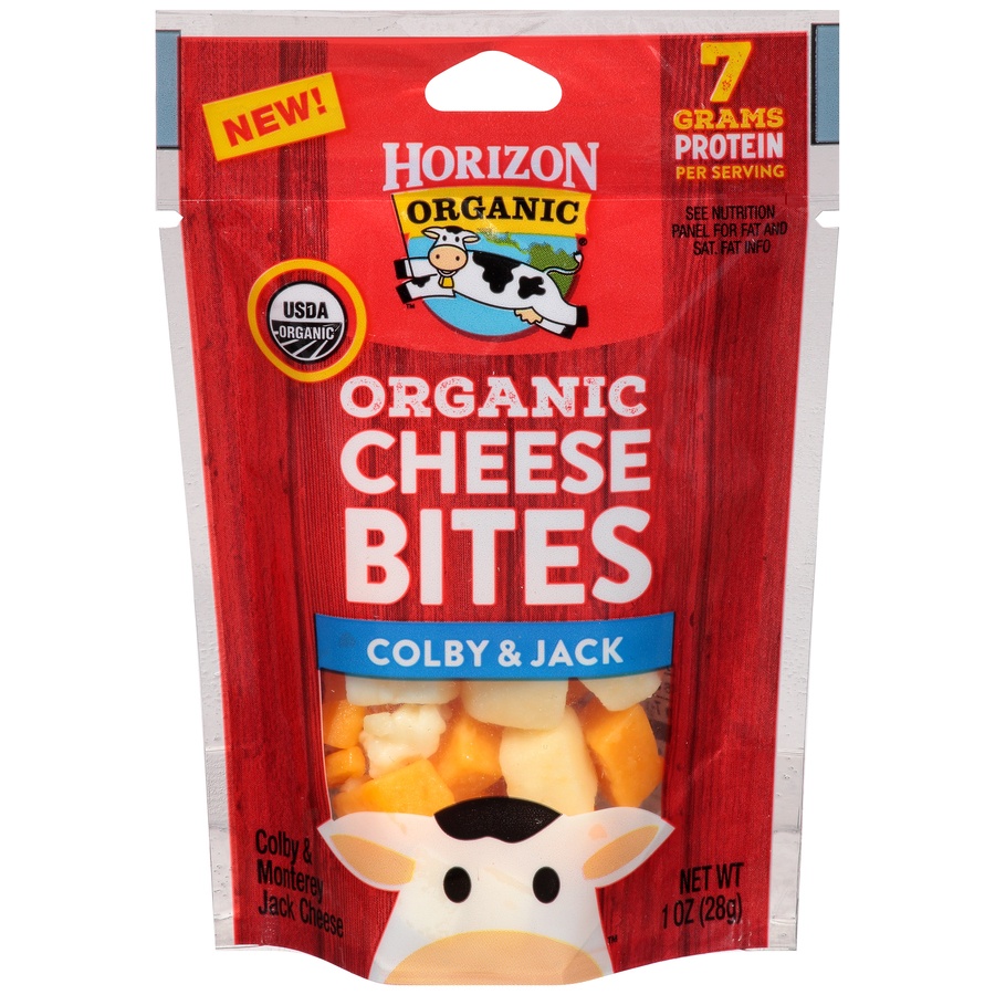 slide 1 of 1, Horizon Organic Colby & Jack Cheese Bites, 1 oz
