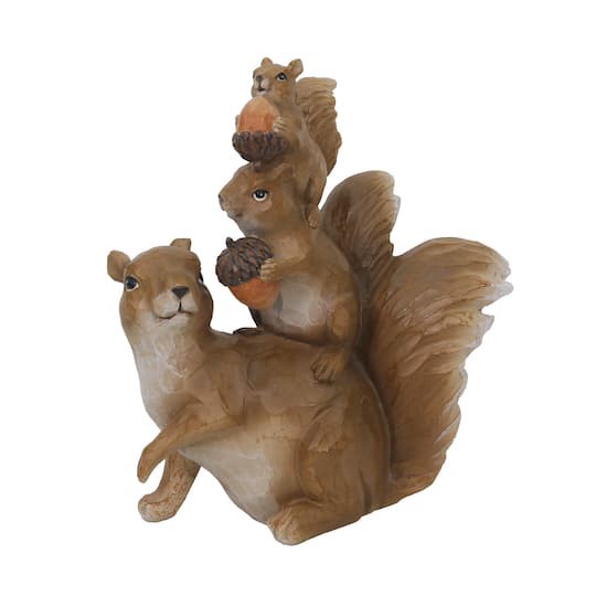slide 1 of 2, 8" Squirrel Family Tabletop Decor By Ashland, 7.28 in x 3.46 in x 7.95 in