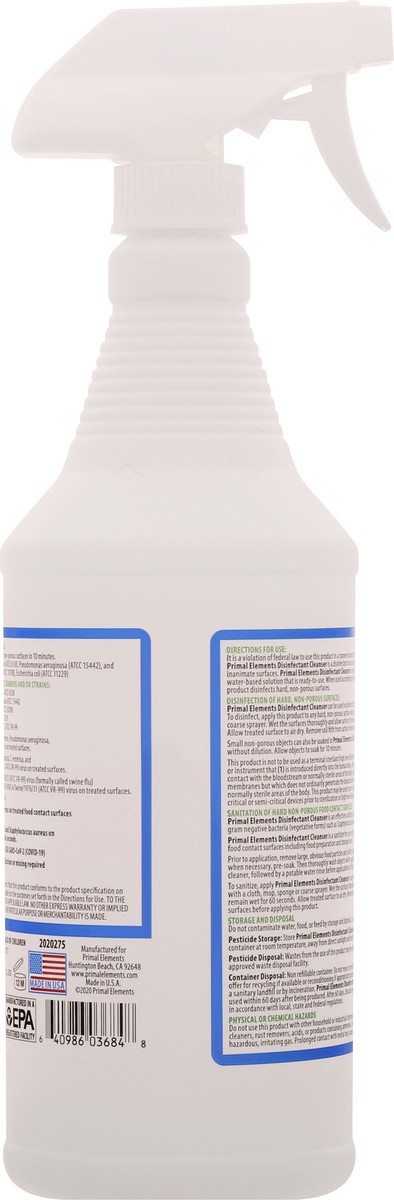 slide 4 of 12, Primal Elements Disinfectant Cleanser 32 oz, 32 oz