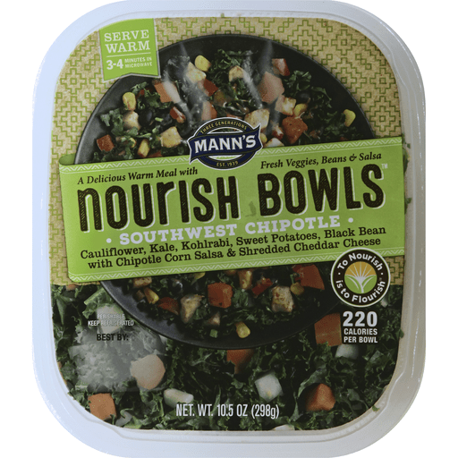 slide 2 of 3, Mann's Nourish Bowls Southwest Chipotle, 10.5 oz