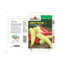 Burpee Long Pepper Blend Sweet Pepper Seeds - Multi-Color