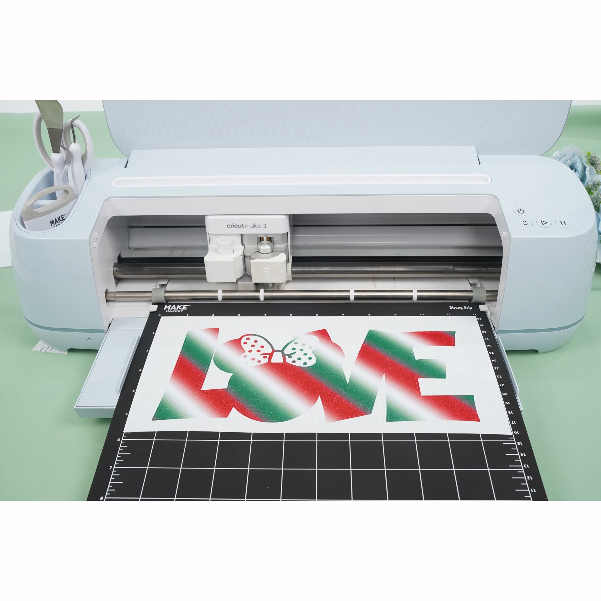 slide 3 of 4, 12" X 12" Strong Grip Adhesive Cutting Mats, 2ct. By Make Market, 2 ct