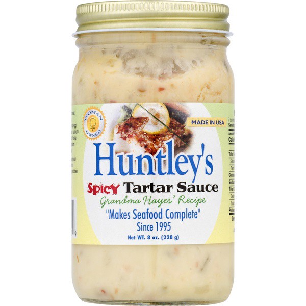 slide 1 of 1, Huntley's Spicy Tartar Sauce, 8 oz