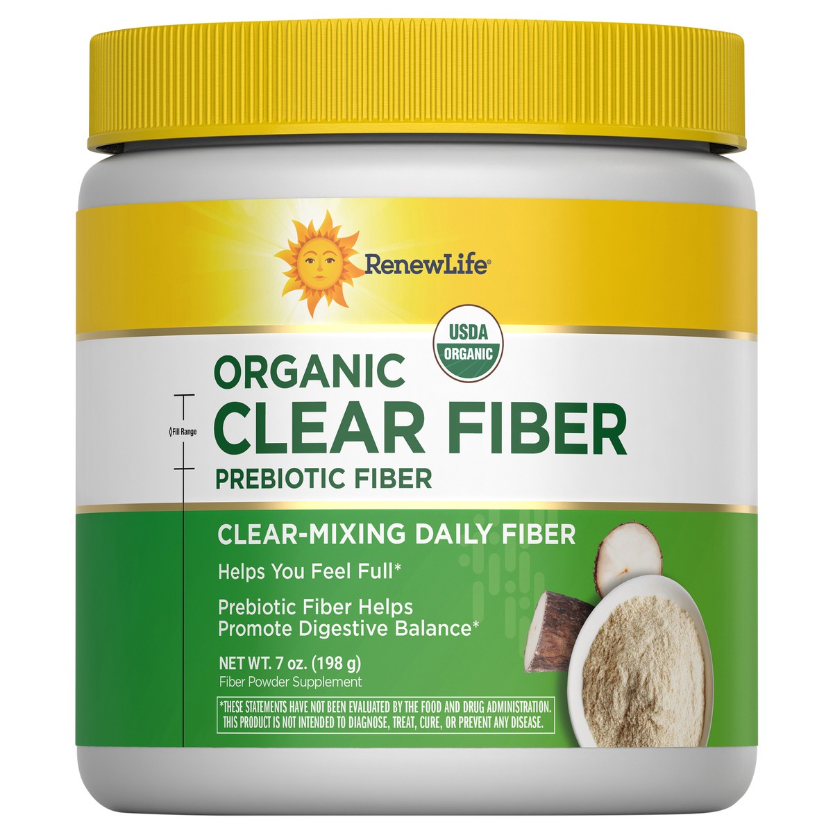 slide 1 of 5, Renew Life Adult Completely Clear Organic Prebiotic Fiber, Powder, 7 oz
