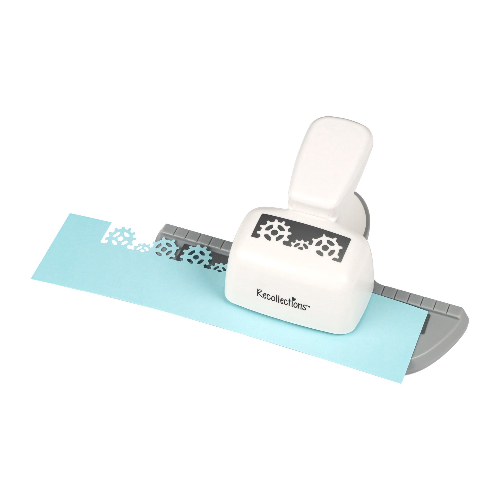 slide 4 of 5, Gears Border Punch By Recollections, 6.25 in x 3.875 in x 2.375 in