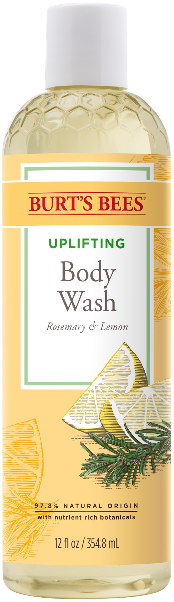 slide 1 of 4, Burt's Bees Body Wash with Rosemary Lemon Bottle, 12 oz