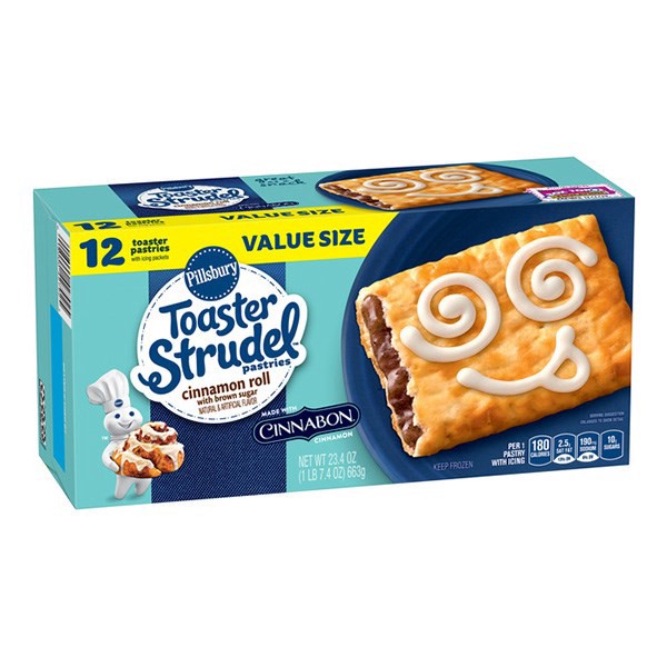 slide 1 of 9, Toaster Strudel Pastries, Cinnamon Roll, 12 ct, 12 ct