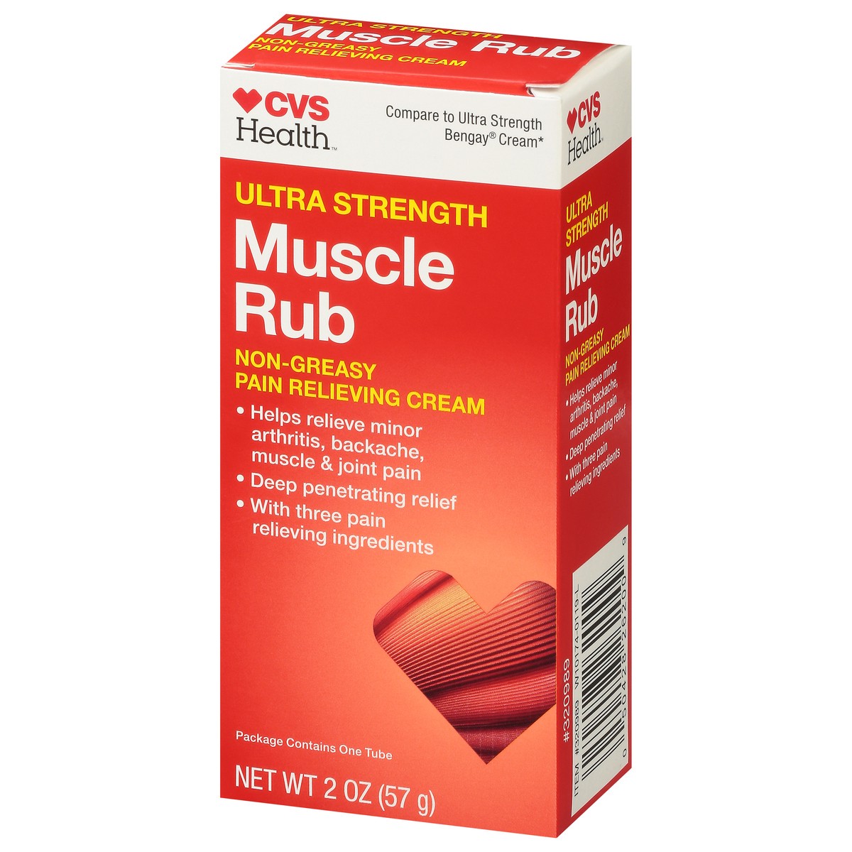 slide 5 of 9, CVS Health Ultra Strength Muscle Rub Cream, 2 Oz, 2 oz