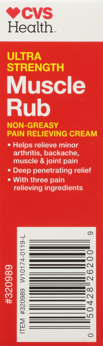 slide 3 of 9, CVS Health Ultra Strength Muscle Rub Cream, 2 Oz, 2 oz