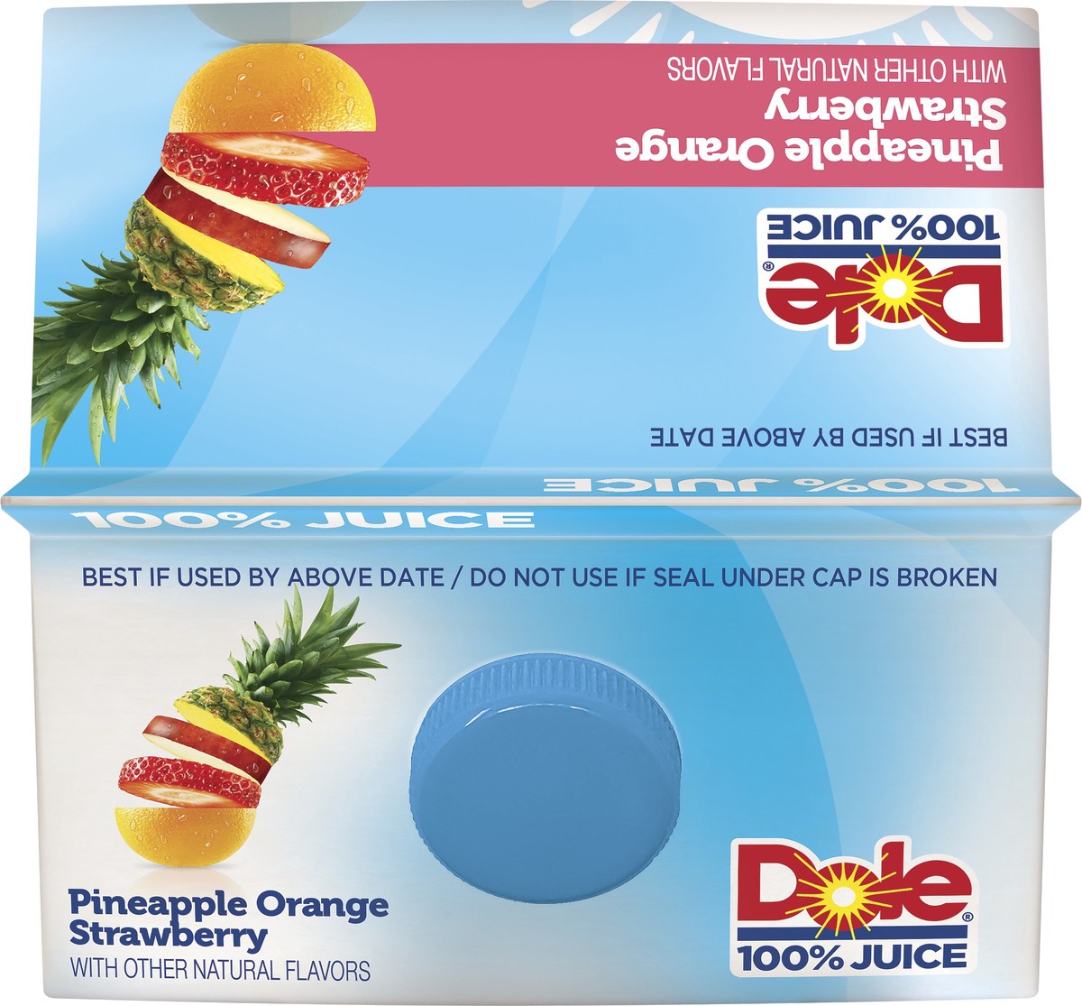 slide 6 of 10, Dole 100% Juice Flavored Blend Of Juices Pineapple Orange Strawberry 59 Fl Oz, 59 oz