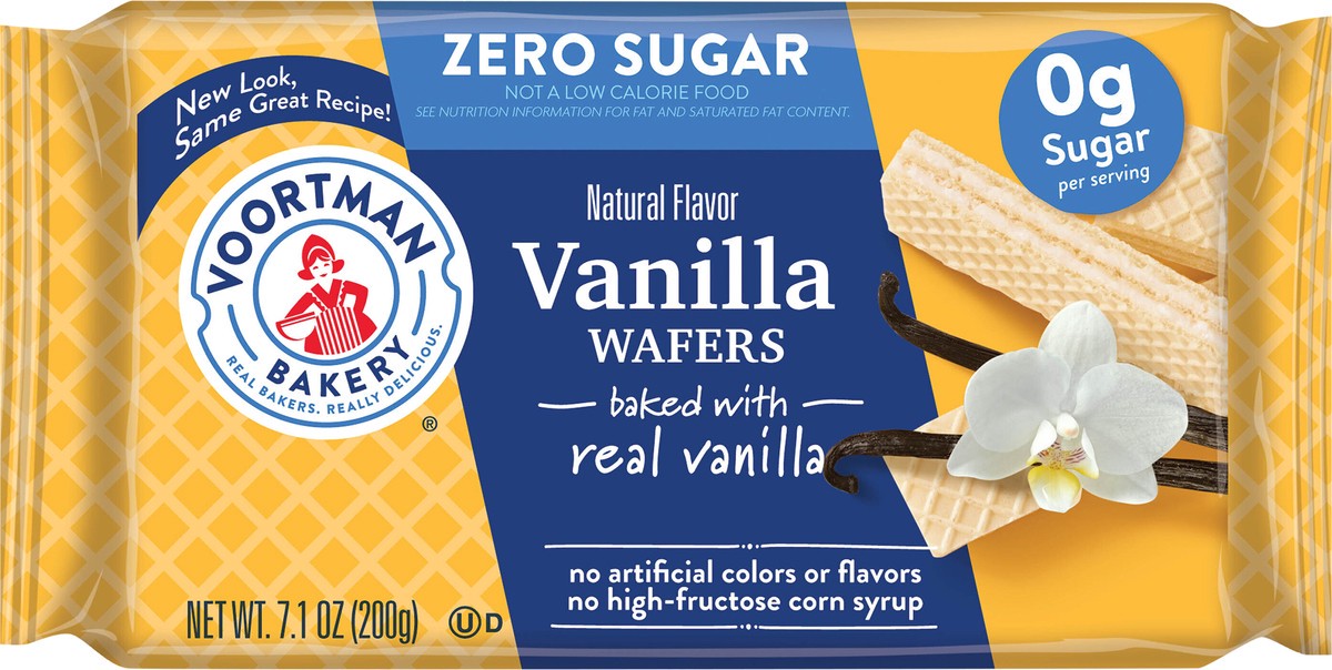 slide 8 of 9, Voortman Bakery VOORTMAN Zero Sugar Vanilla Wafers 7.1 oz, 7.1 oz