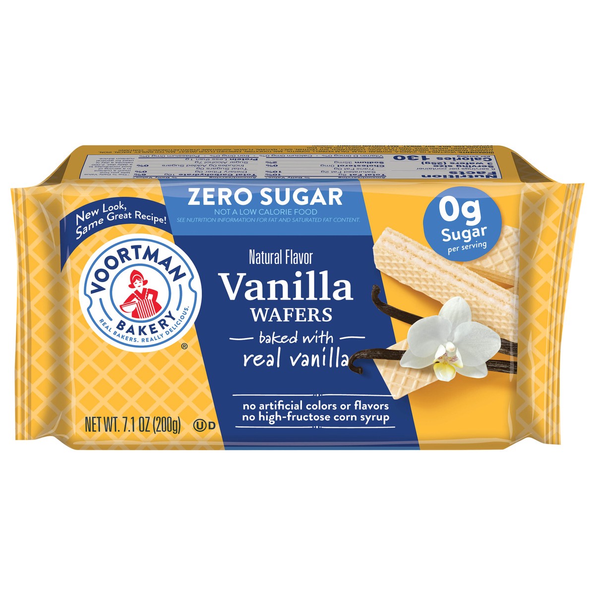 slide 1 of 9, Voortman Bakery VOORTMAN Zero Sugar Vanilla Wafers 7.1 oz, 7.1 oz