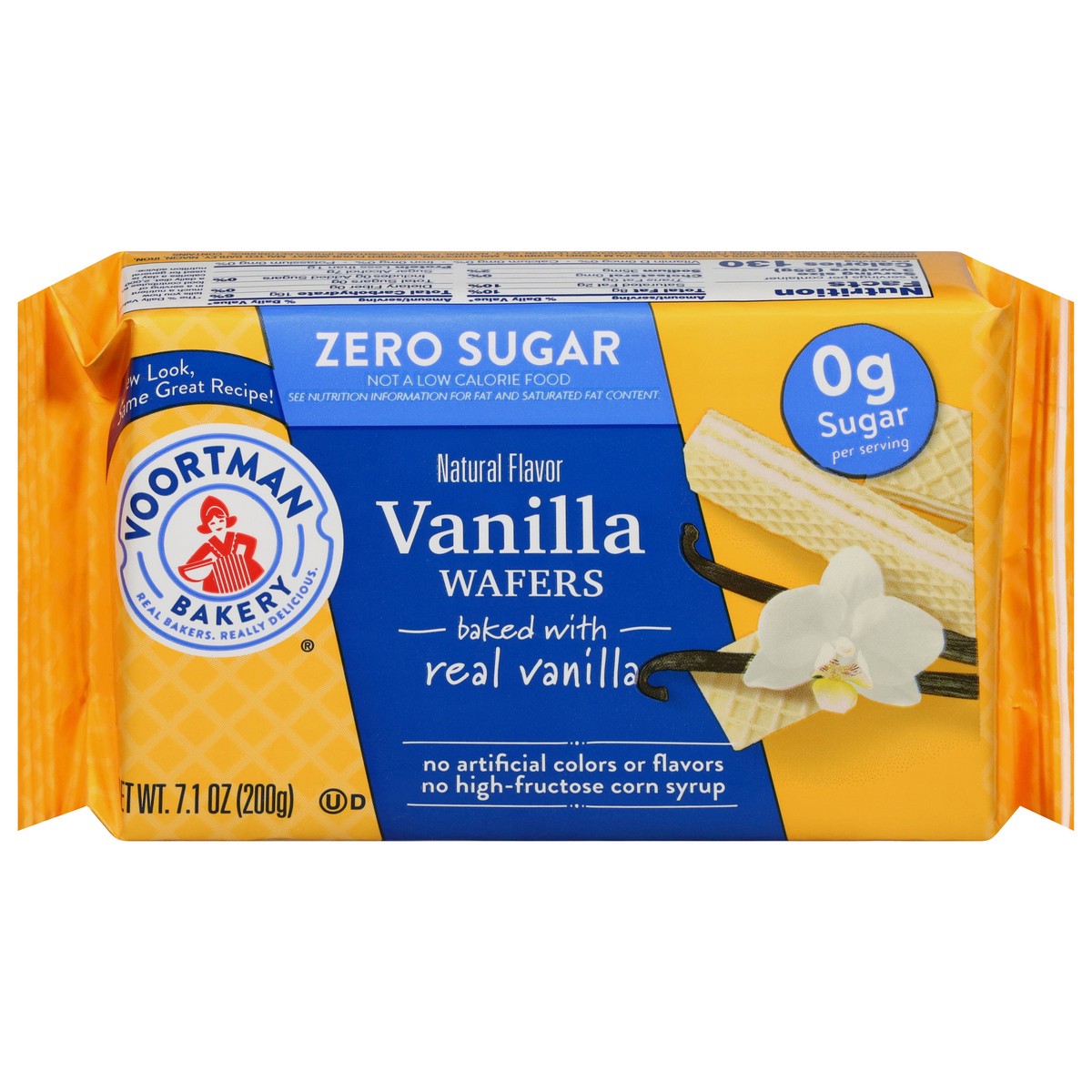 slide 1 of 9, VOORTMAN Bakery Zero Sugar Vanilla Wafers 7.1 oz, 7.1 oz