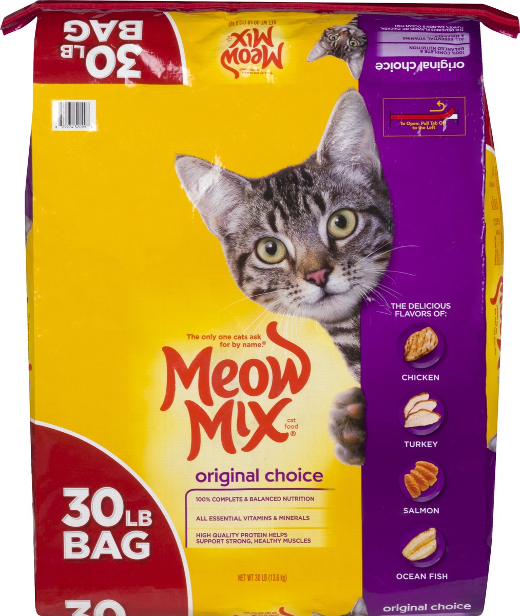slide 5 of 12, Meow Mix Original Choice Cat Food 30 lb, 30 lb