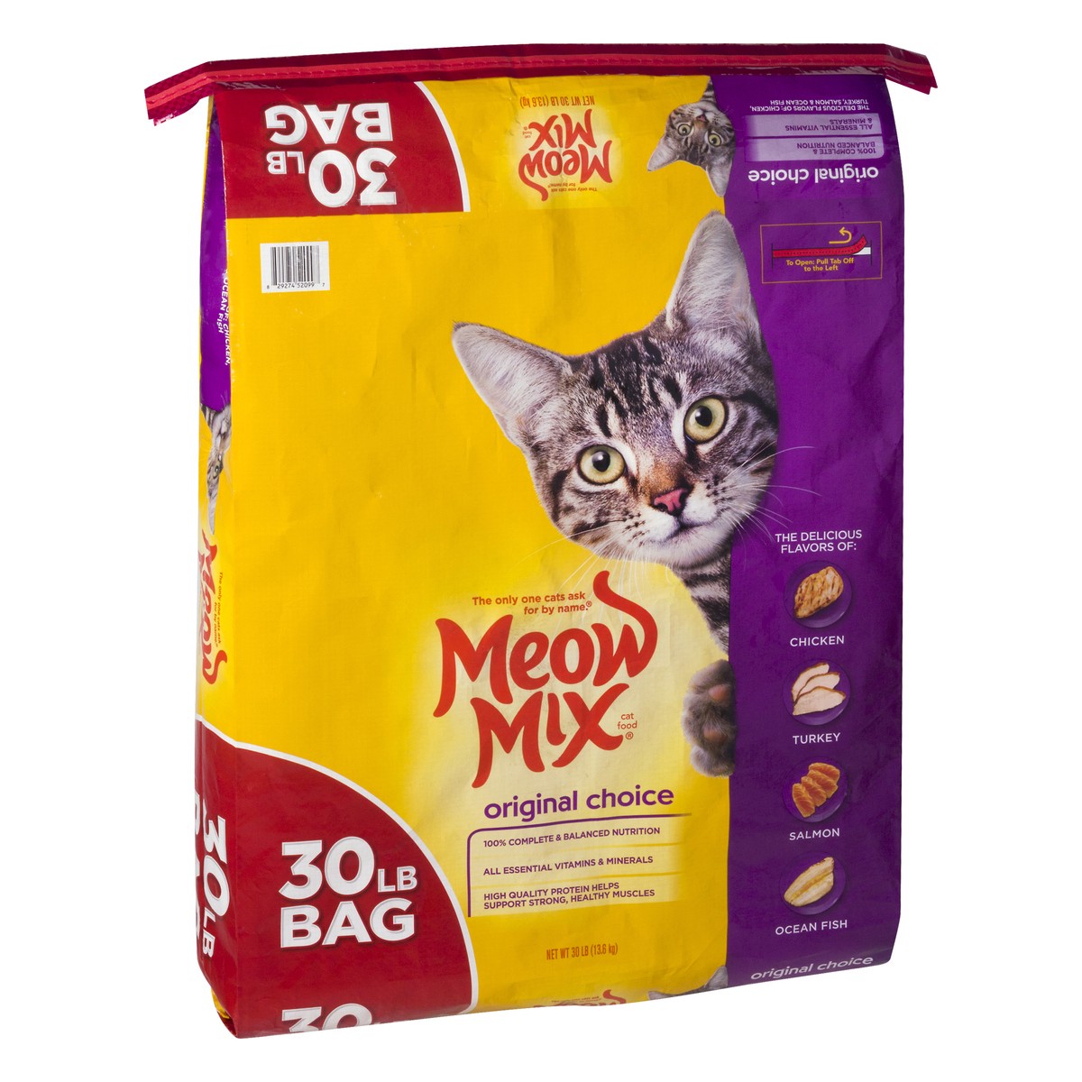 slide 9 of 12, Meow Mix Original Choice Cat Food 30 lb, 30 lb