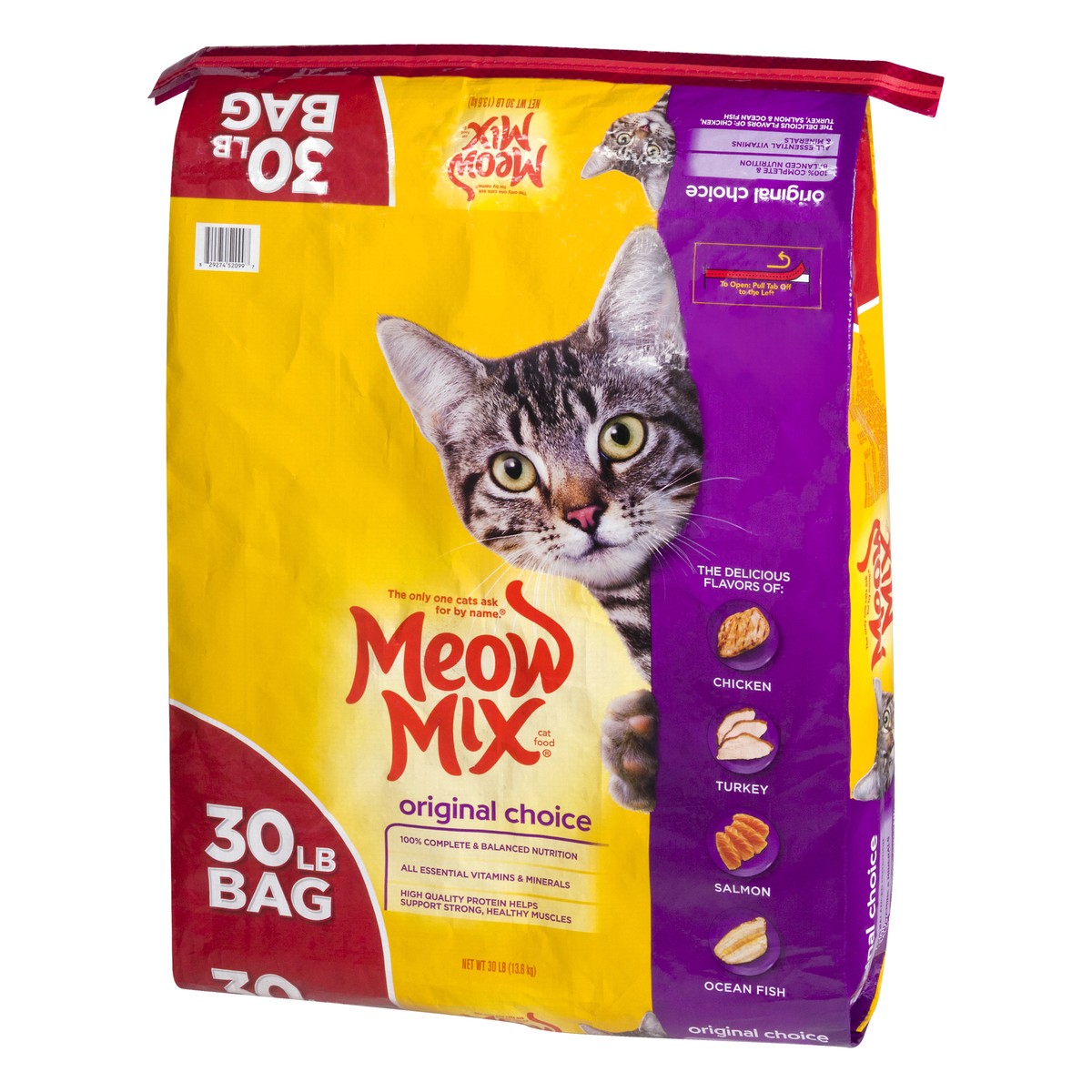 slide 10 of 12, Meow Mix Original Choice Cat Food 30 lb, 30 lb