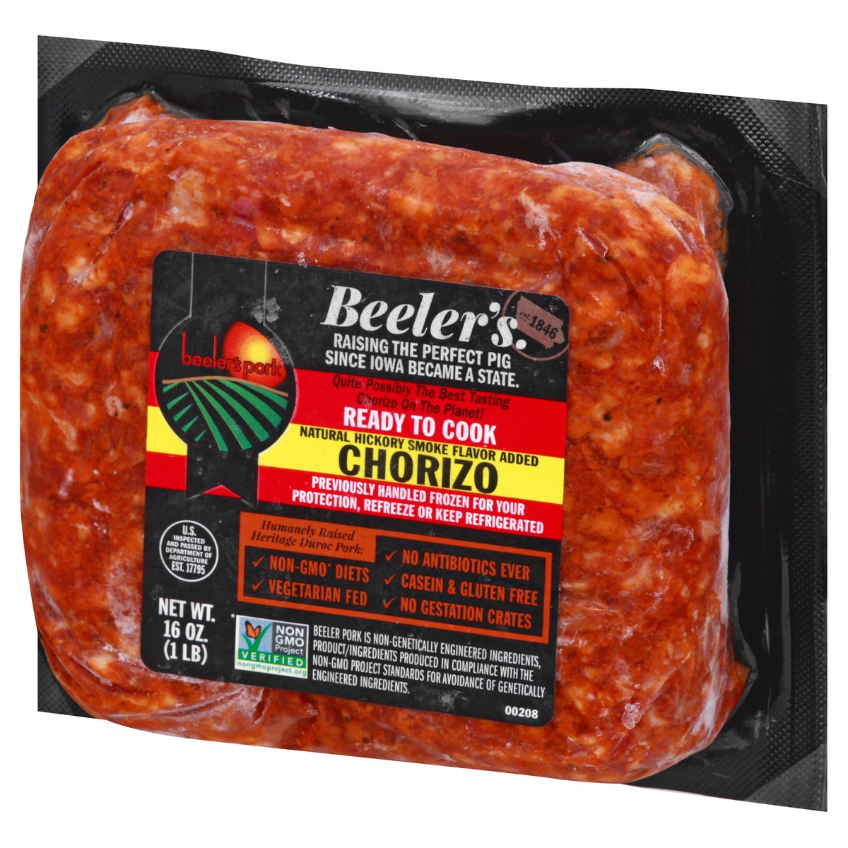 slide 4 of 9, Beeler's Chorizo 16 oz, 16 oz