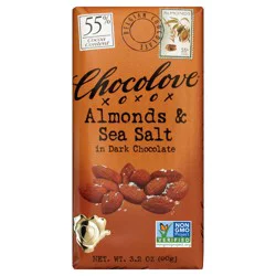 Chocolove Almonds & Sea Salt In Dark Chocolate Bar