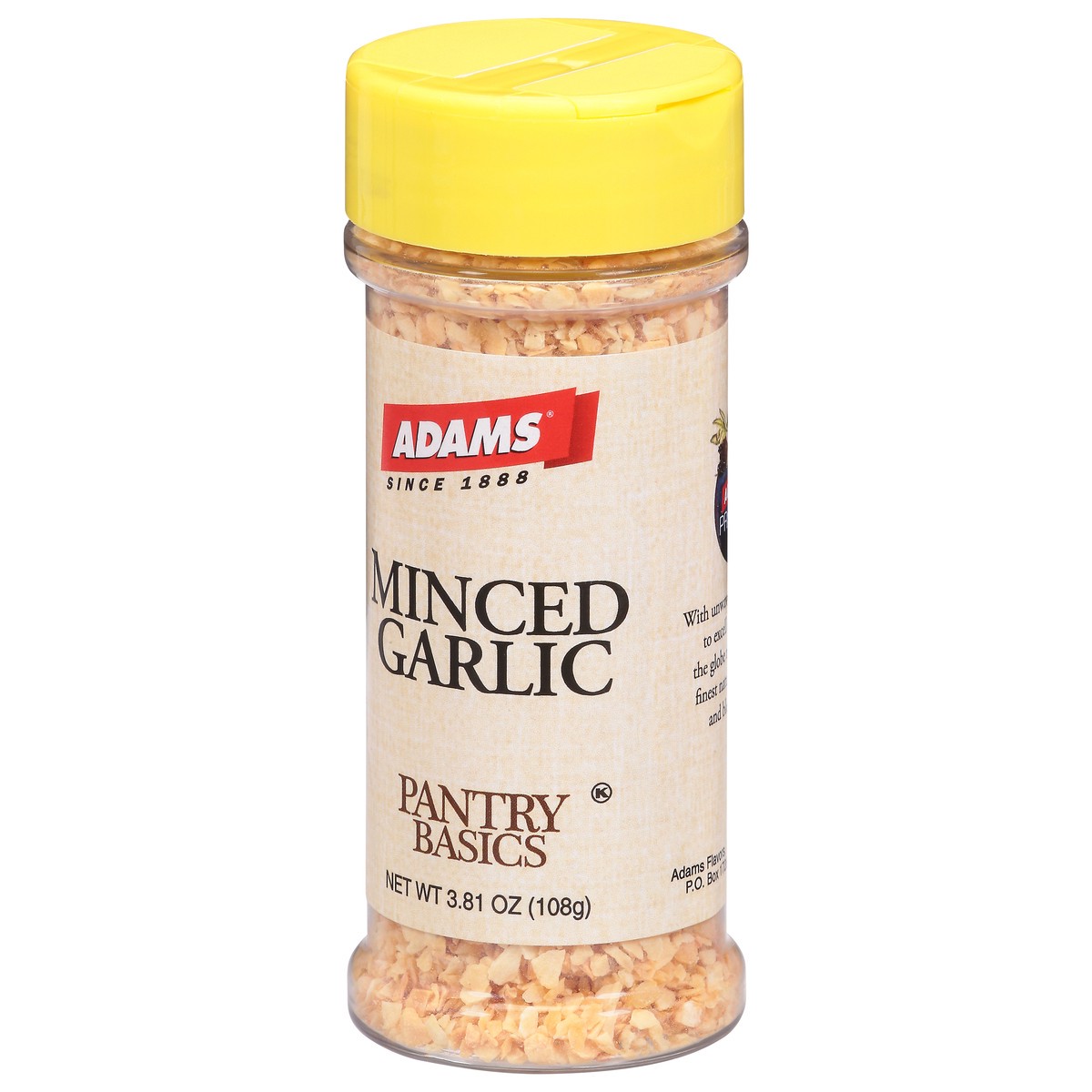 slide 3 of 11, Adams Pantry Basics Minced Garlic 3.81 oz, 3.81 oz