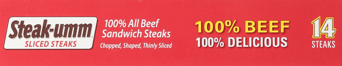 slide 11 of 13, Steak-umm Sliced Steaks 14 Each, 14 ct